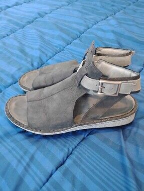 Naot Dark Gray and Light Grey Women Sandals